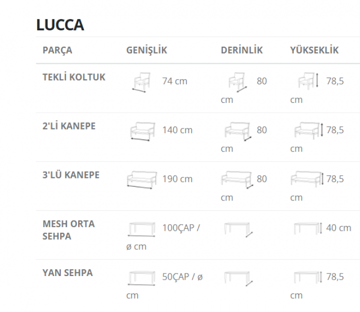 LUCCA OTURMA GRUBU Diğer Resimler